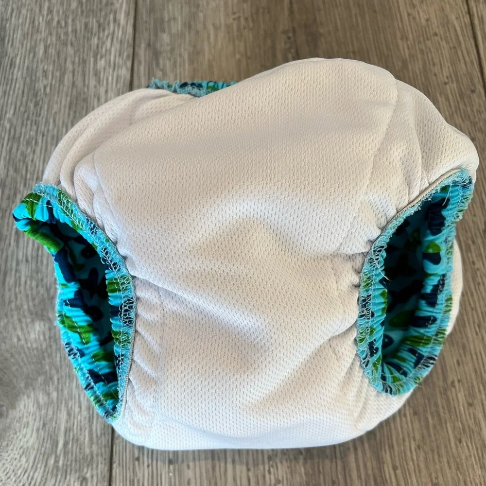 The MTY Group Baby Toddler Swim Diaper Medium Blue Green for approx 17-22 pounds